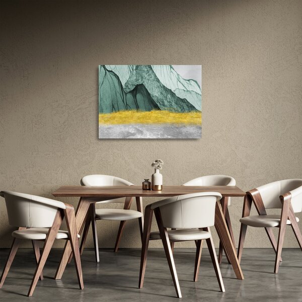 Staklena slika - Smaragdne planine N⁰2 (70x50 cm)