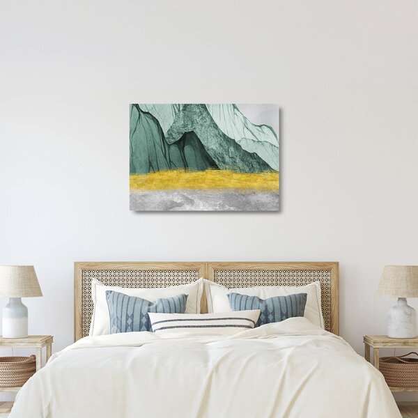 Staklena slika - Smaragdne planine N⁰2 (70x50 cm)