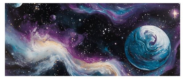 Slika - Oslikani svemir (120x50 cm)