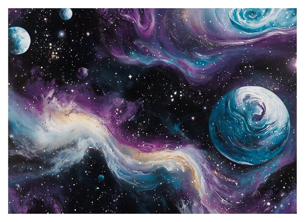 Slika - Oslikani svemir (70x50 cm)