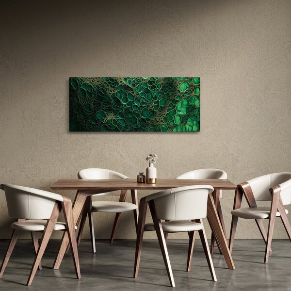 Slika - Zeleni mikroskopski prikaz (120x50 cm)