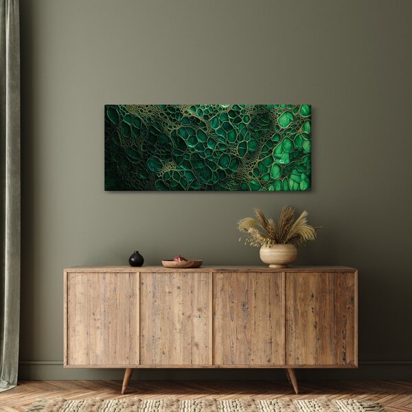Slika - Zeleni mikroskopski prikaz (120x50 cm)