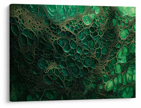 Slika - Zeleni mikroskopski prikaz (70x50 cm)