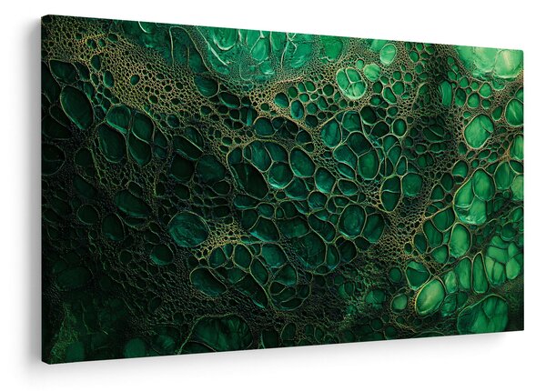 Slika - Zeleni mikroskopski prikaz (90x60 cm)