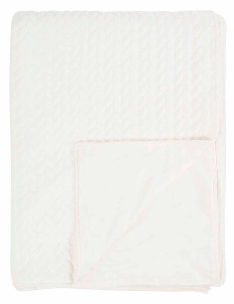 Bijeli karirani Tiseco Home Studio Sommar, 130 x 170 cm