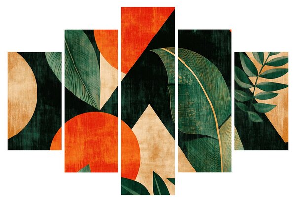 Slika - Geometrijski prirodni motivi II. (150x105 cm)