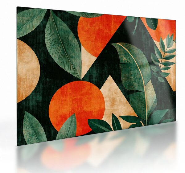 Staklena slika - Geometrijski prirodni motivi II. (70x50 cm)