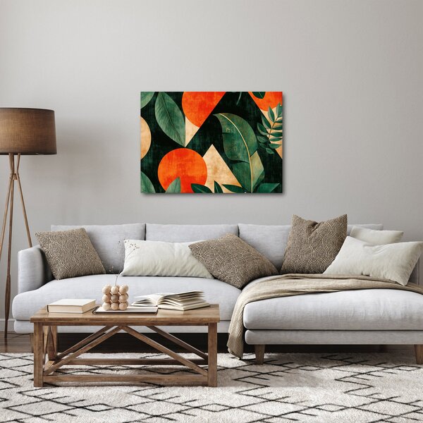 Slika - Geometrijski prirodni motivi II. (70x50 cm)