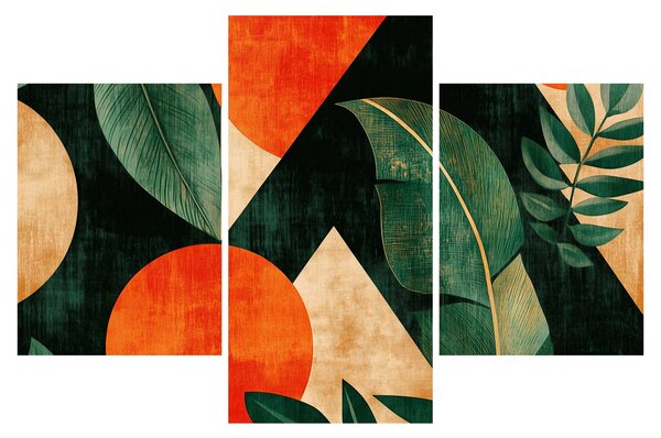 Slika - Geometrijski prirodni motivi II. (90x60 cm)