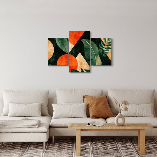 Slika - Geometrijski prirodni motivi II. (90x60 cm)