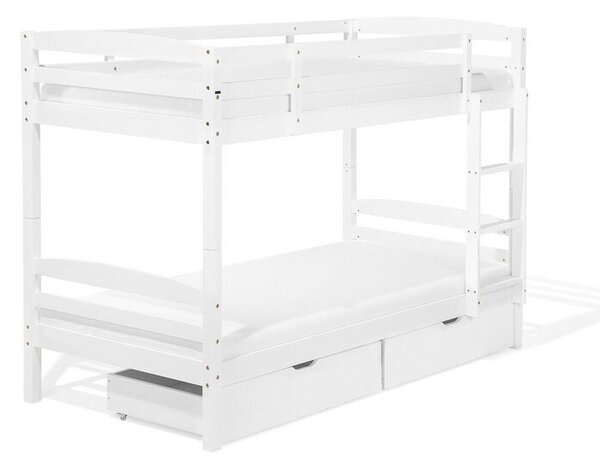 Zondo Krevet na kat 90 cm RESPOND (bijela) (s podnicom i prostorom za odlaganje). Akcija -18%