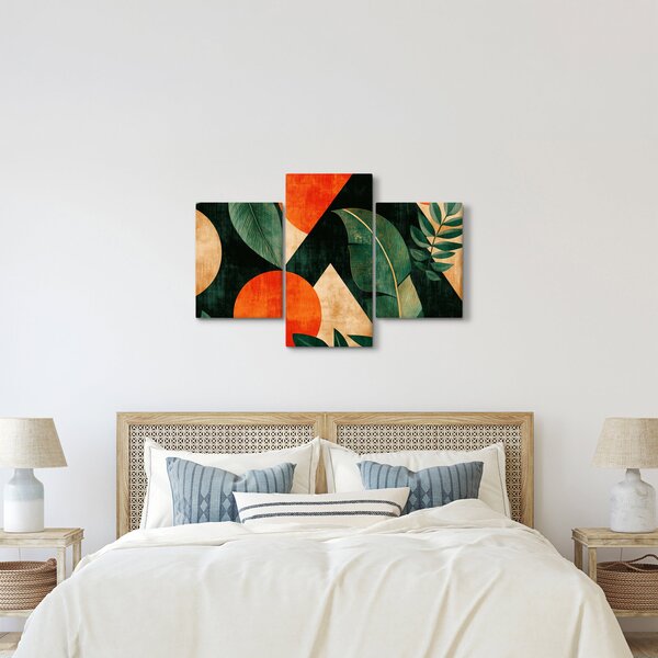 Slika - Geometrijski prirodni motivi II. (90x60 cm)