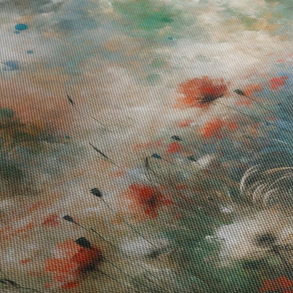 Slika – Apstrakcija polja s makovima (90x60 cm)