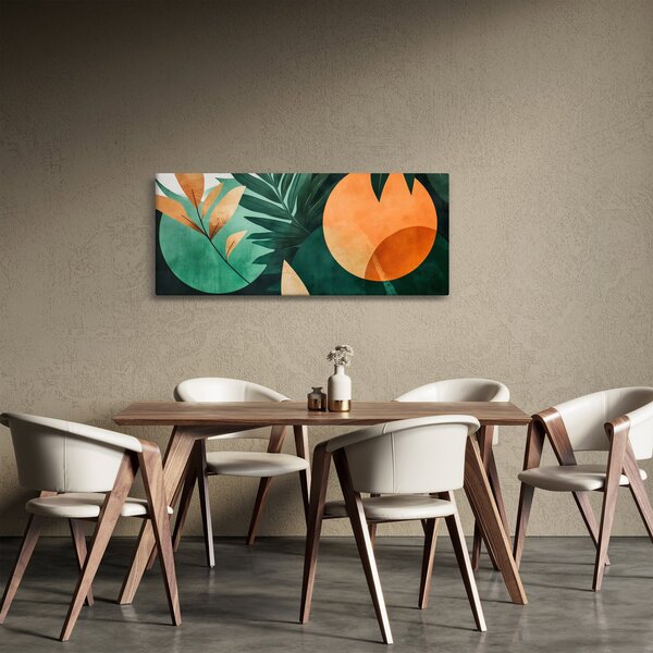 Slika - Geometrijski prirodni motivi (120x50 cm)