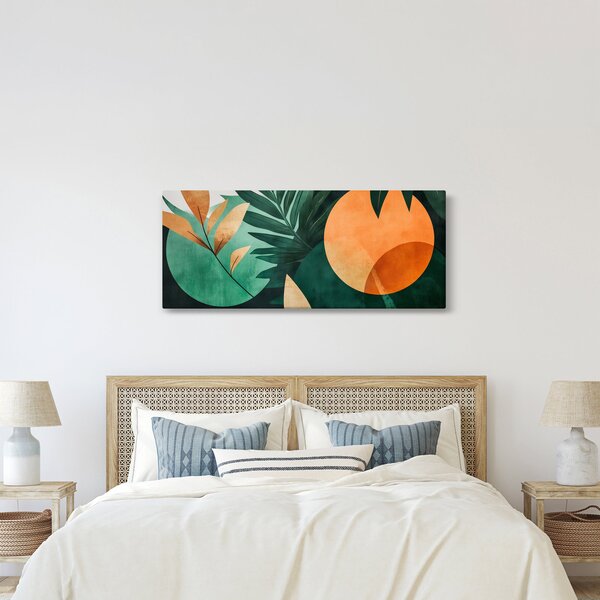 Slika - Geometrijski prirodni motivi (120x50 cm)