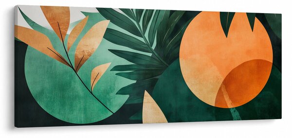 Slika - Geometrijski prirodni motivi (120x50 cm)