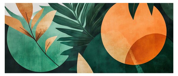 Slika - Geometrijski prirodni motivi (120x50 cm)