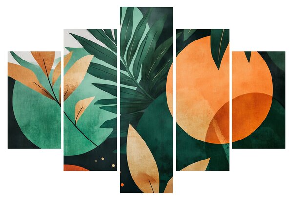 Slika - Geometrijski prirodni motivi (150x105 cm)
