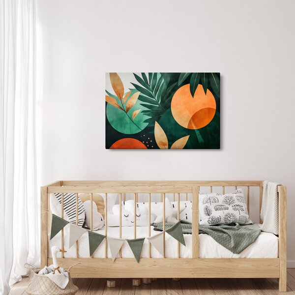 Slika - Geometrijski prirodni motivi (90x60 cm)