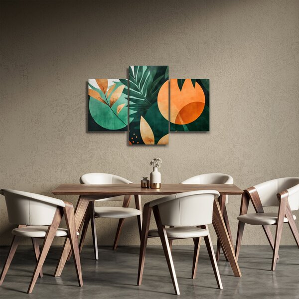 Slika - Geometrijski prirodni motivi (90x60 cm)