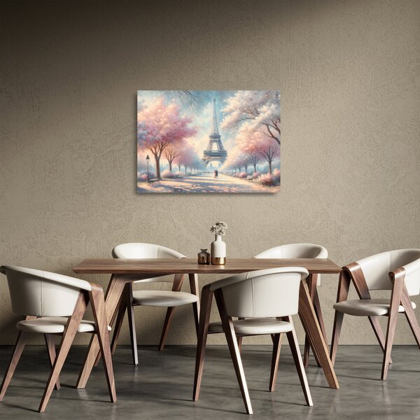 Staklena slika – Proljeće u Parizu (70x50 cm)