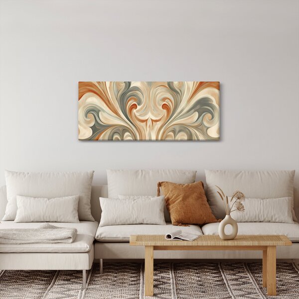 Slika - Vrtlozi u zemljanim tonovima (120x50 cm)