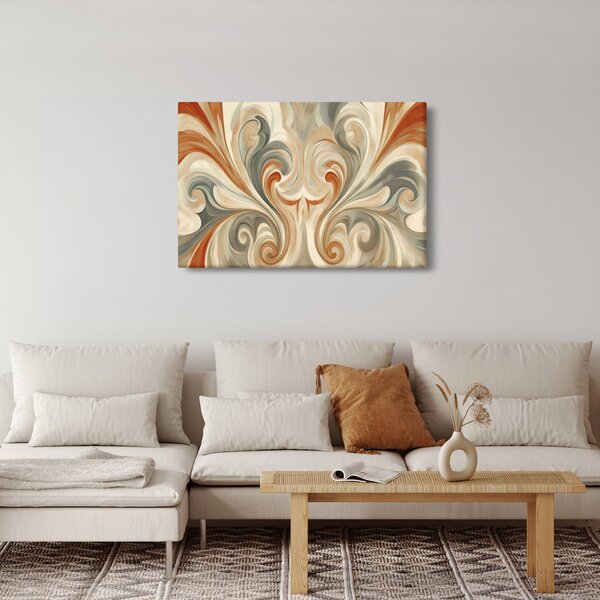 Slika - Vrtlozi u zemljanim tonovima (90x60 cm)