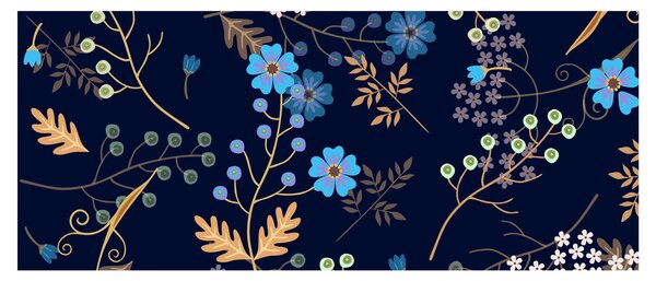 Slika - Jesensko cvijeće (120x50 cm)