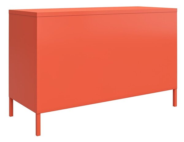 Narančasti metalni ormarić Novogratz Cache, 100 x 64 cm