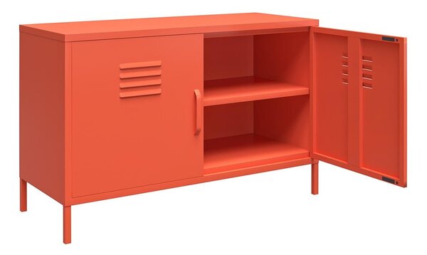 Narančasti metalni ormarić Novogratz Cache, 100 x 64 cm