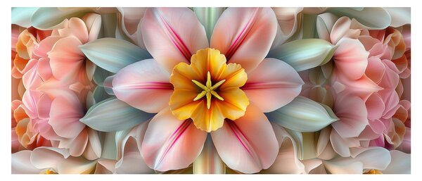 Slika - Kaleidoskopski cvijet (120x50 cm)
