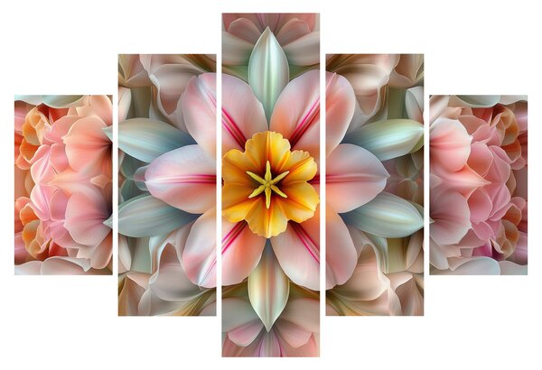 Slika - Kaleidoskopski cvijet (150x105 cm)