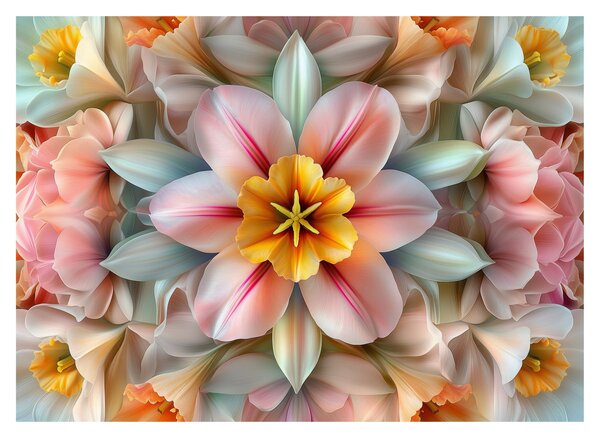 Slika - Kaleidoskopski cvijet (70x50 cm)