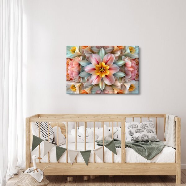 Slika - Kaleidoskopski cvijet (90x60 cm)