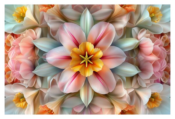 Slika - Kaleidoskopski cvijet (90x60 cm)