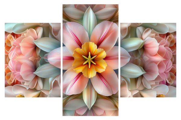 Slika - Kaleidoskopski cvijet (90x60 cm)