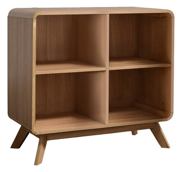 Biblioteka u dekoru hrasta u prirodnoj boji 75x75 cm Caitlin – Støraa