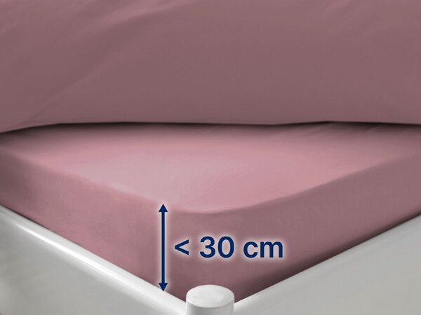 Dormeo Essentials plahta s gumicom Roza