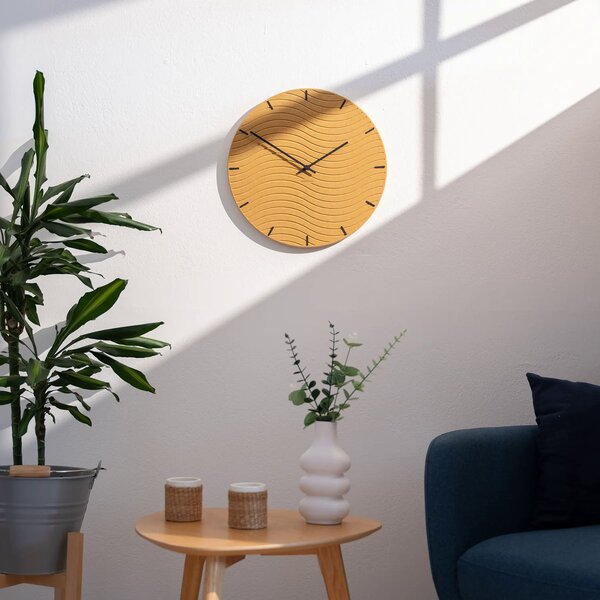 Zidni sat Luxhora Rivella Yellow 11 boja