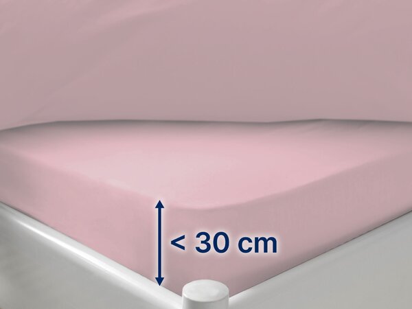 Dormeo Essentials plahta s gumicom Svijetlo roza
