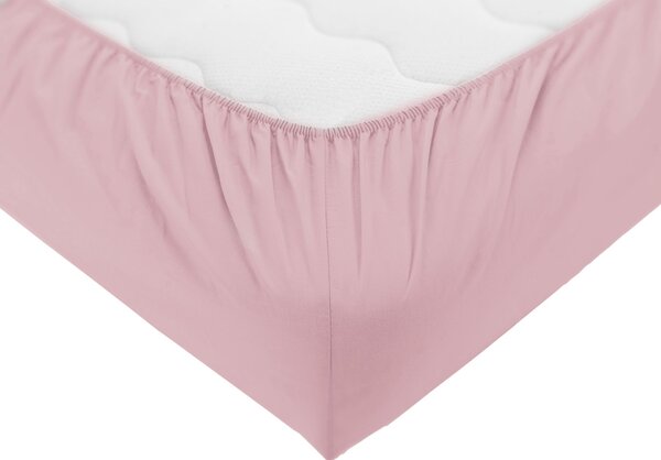 Dormeo Essentials plahta s gumicom Svijetlo roza