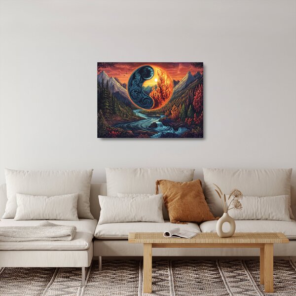Staklena slika - Elementi (70x50 cm)