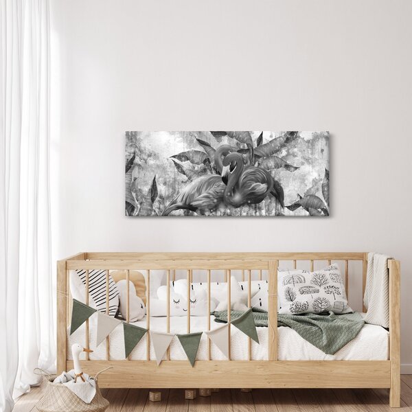 Slika - grafit flamingo (120x50 cm)