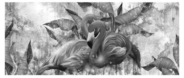 Slika - grafit flamingo (120x50 cm)