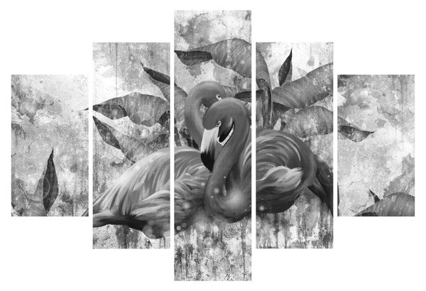 Slika - grafit flamingo (150x105 cm)