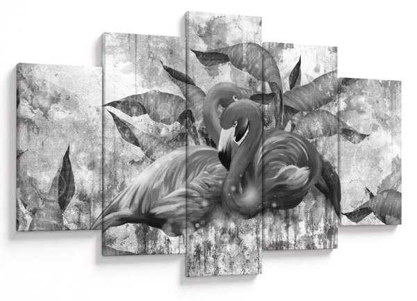Slika - grafit flamingo (150x105 cm)
