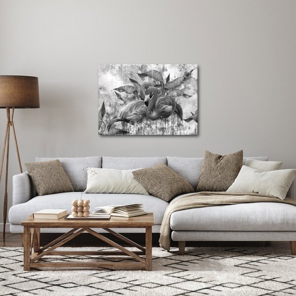 Slika - grafit flamingo (70x50 cm)