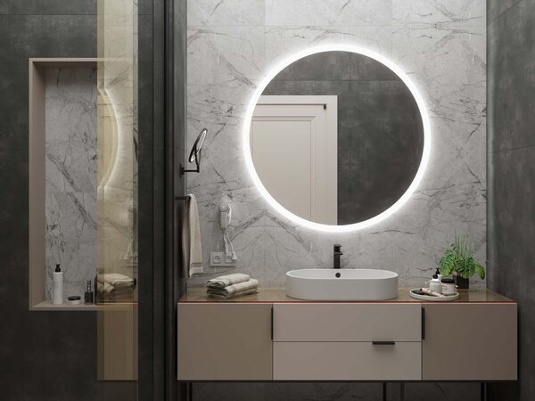 Okruglo ogledalo s LED osvjetljenjem C1