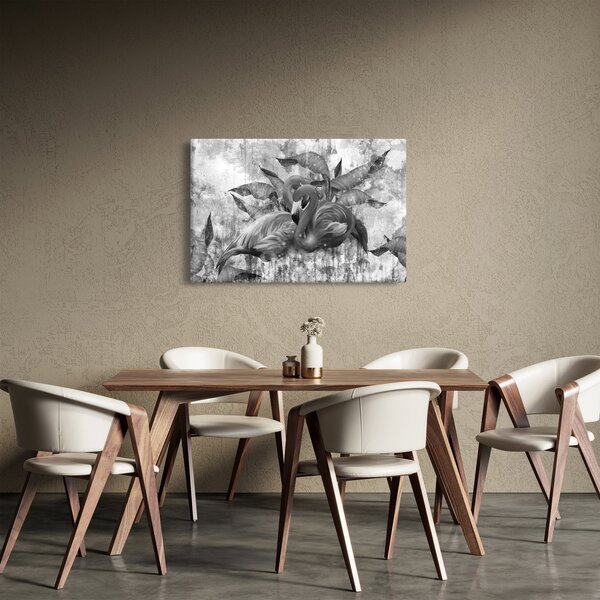 Slika - grafit flamingo (90x60 cm)