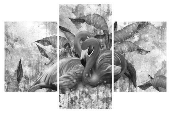 Slika - grafit flamingo (90x60 cm)